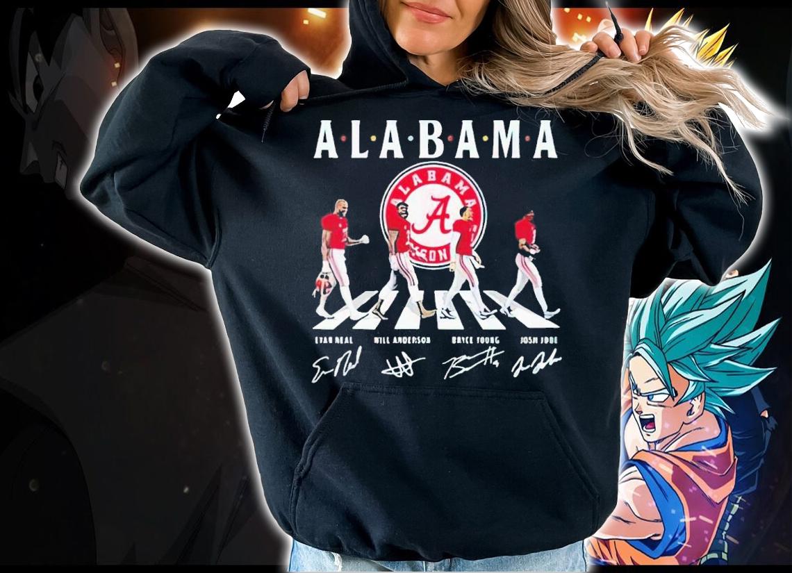 Alabama Crimson Tide Abbey Road Evan Neal Will Anderson Signatures Shirt t-shirt hoodie