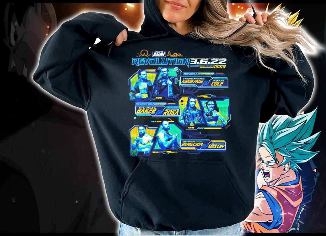 All Elite Wrestling AEW Revolution 2022 Shirt t-shirt hoodie