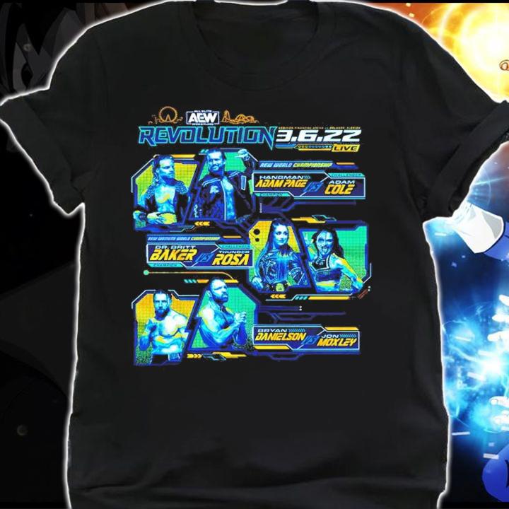 All Elite Wrestling AEW Revolution 2022 Shirt t-shirt shirt
