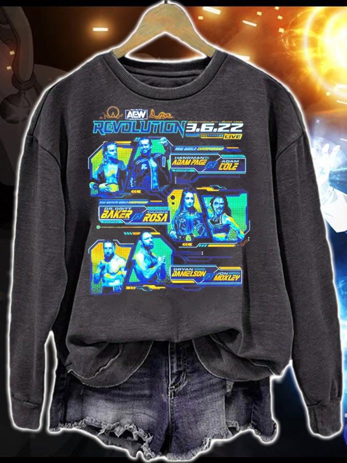 All Elite Wrestling AEW Revolution 2022 Shirt t-shirt sweatshirt