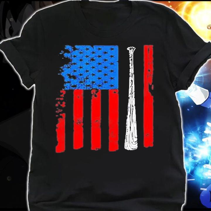 American Flag Baseball T-Shirt t-shirt shirt