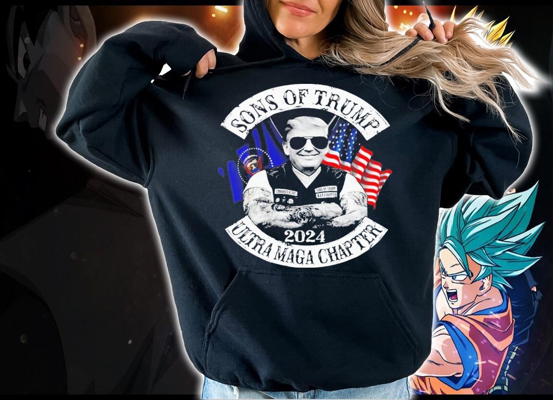 American Flag Sons Of Trump 2024 Maga Chapter Shirt t-shirt hoodie