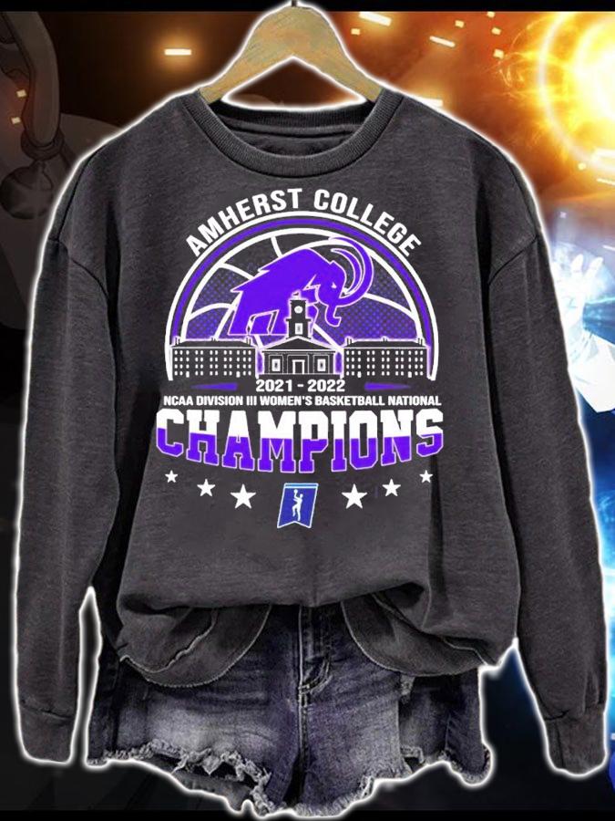 Amherst College NCAA Division III Men's Basketball National Champions 2021-2022 Shirt t-shirt sweatshirt