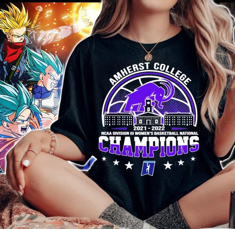 Amherst College NCAA Division III Men's Basketball National Champions 2021-2022 Shirt t-shirt woman shirt