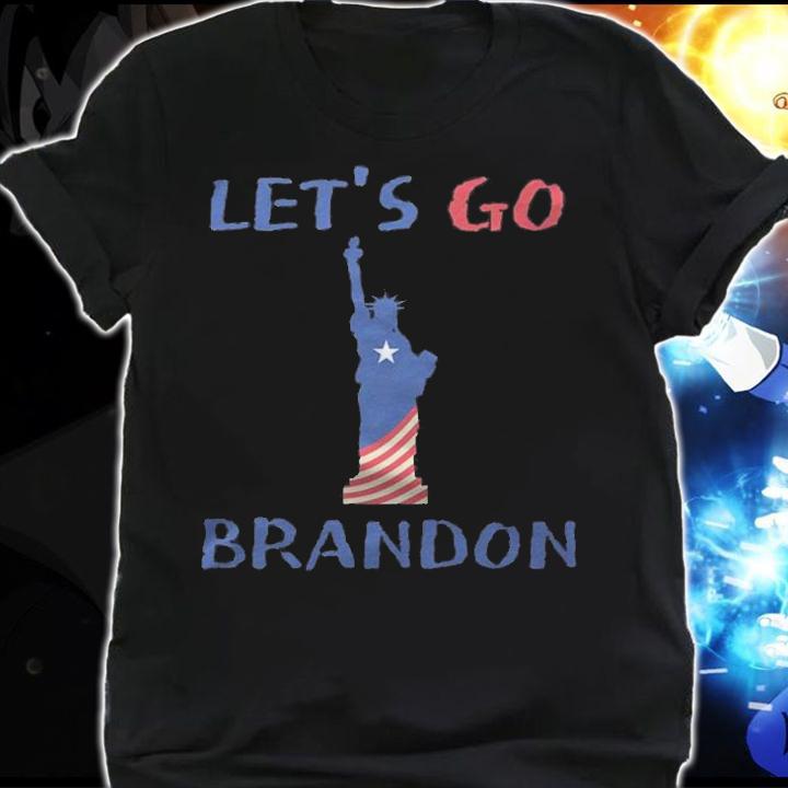 Anti Biden let's Go Brandon Liberal Impeach Biden The Statue Of Liberty T-Shirt t-shirt shirt