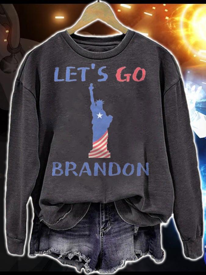 Anti Biden let's Go Brandon Liberal Impeach Biden The Statue Of Liberty T-Shirt t-shirt sweatshirt