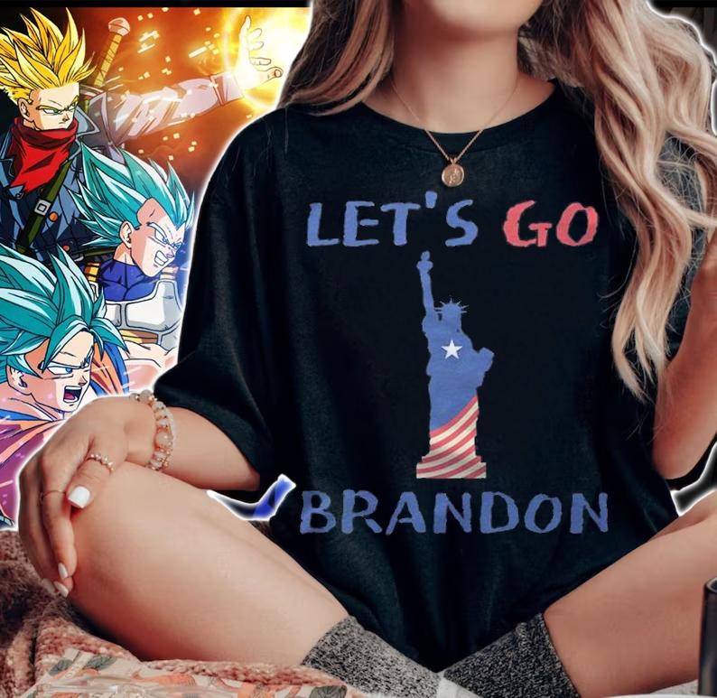 Anti Biden let's Go Brandon Liberal Impeach Biden The Statue Of Liberty T-Shirt t-shirt woman shirt