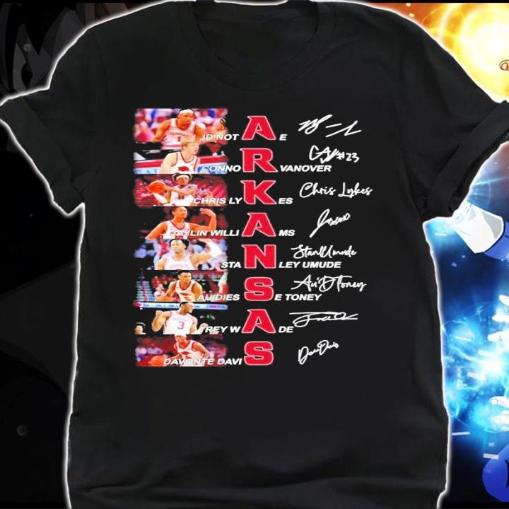 Arkansas Razorbacks Basketball Team Signatures Shirt t-shirt shirt