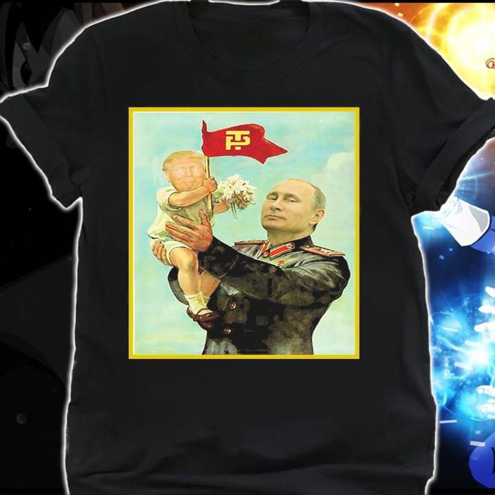 Baby Trump Putin Poster Vintage Funny T-Shirt t-shirt shirt