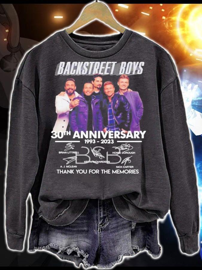 Backstreet Boys 30th Anniversary 1993-2023 Signatures Thank You For The Memories Shirt t-shirt sweatshirt
