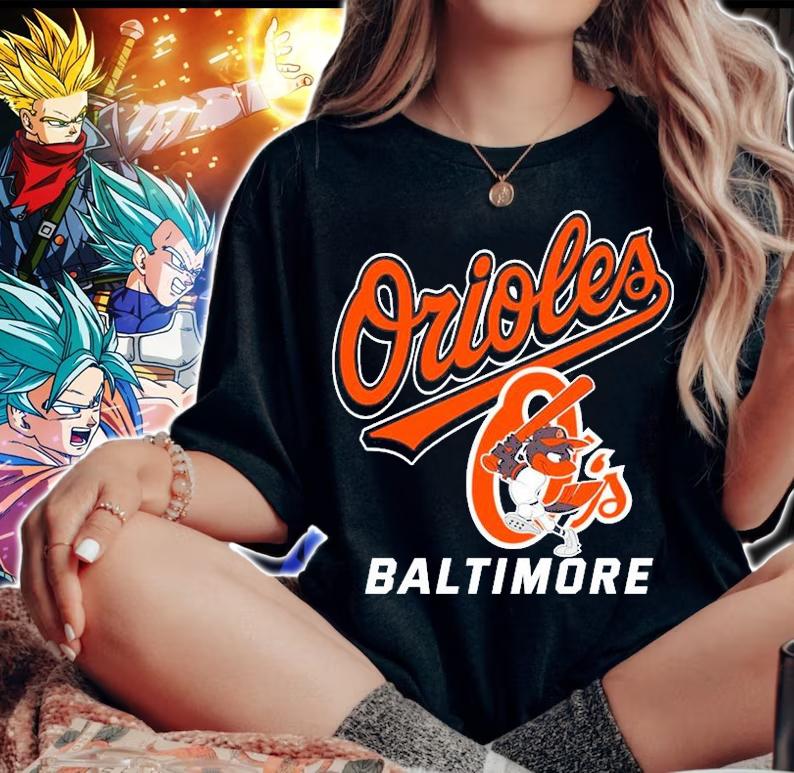Baltimore Orioles Retro MLB T-Shirt t-shirt woman shirt