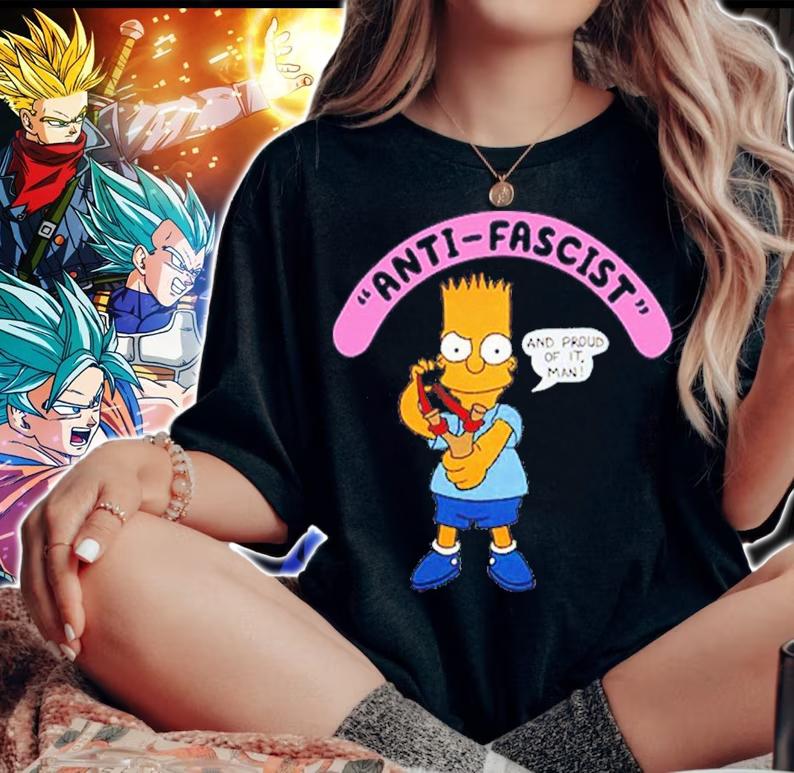 Bart Simpson Anti Fascist And Proud Of It Man Shirt t-shirt woman shirt
