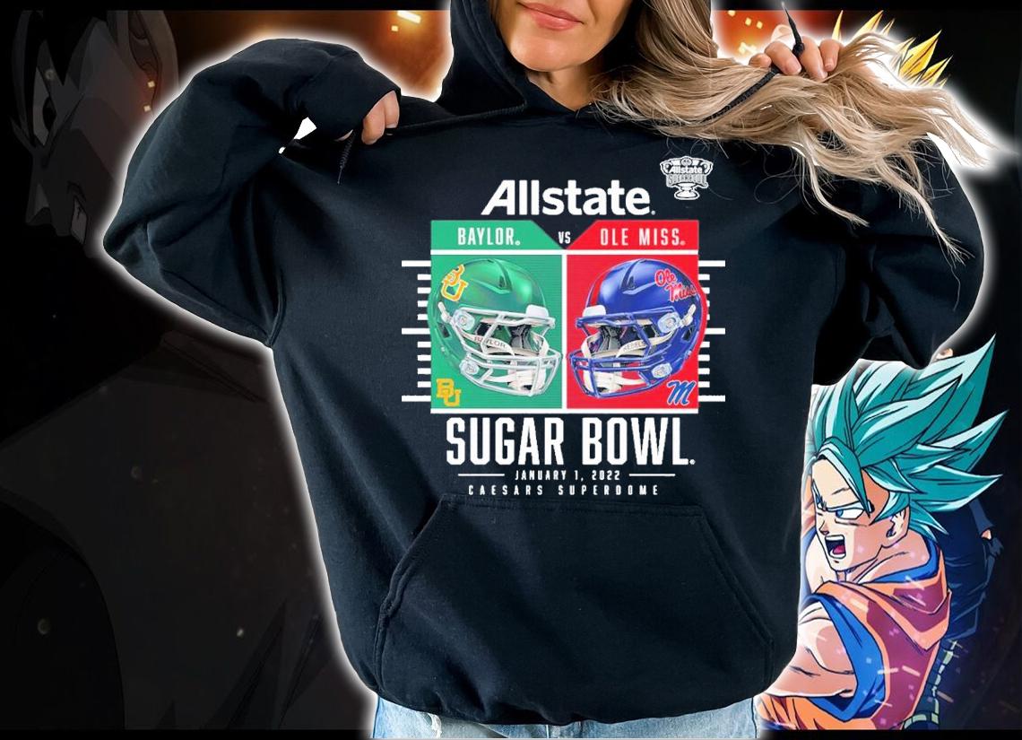 Baylor Bears Vs. Ole Miss Rebels Charcoal 2022 Sugar Bowl Matchup Whistle Shirt t-shirt hoodie