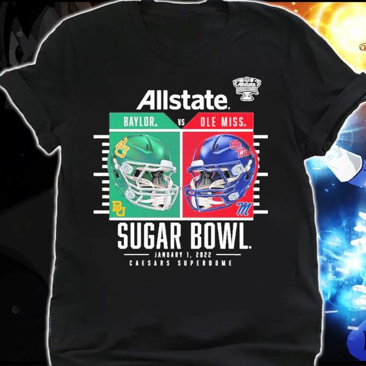 Baylor Bears Vs. Ole Miss Rebels Charcoal 2022 Sugar Bowl Matchup Whistle Shirt t-shirt shirt