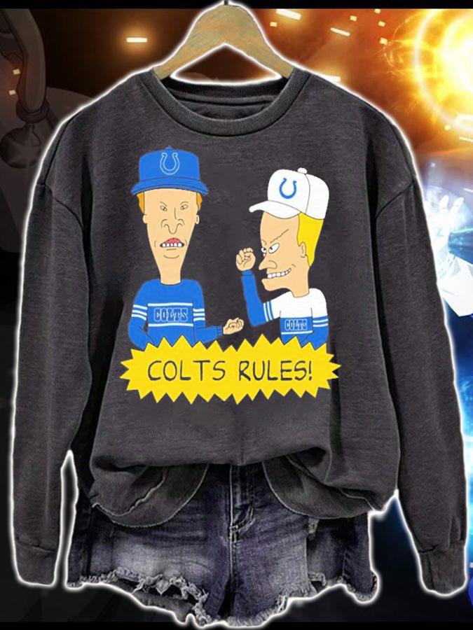 Beavis and Butt-Head Indianapolis Colts Rules NFL T-Shirt t-shirt sweatshirt
