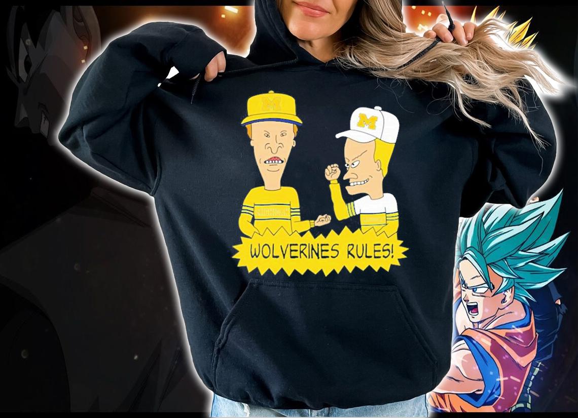 Beavis and Butt-Head Michigan Wolverines Rules NCAA T-Shirt t-shirt hoodie