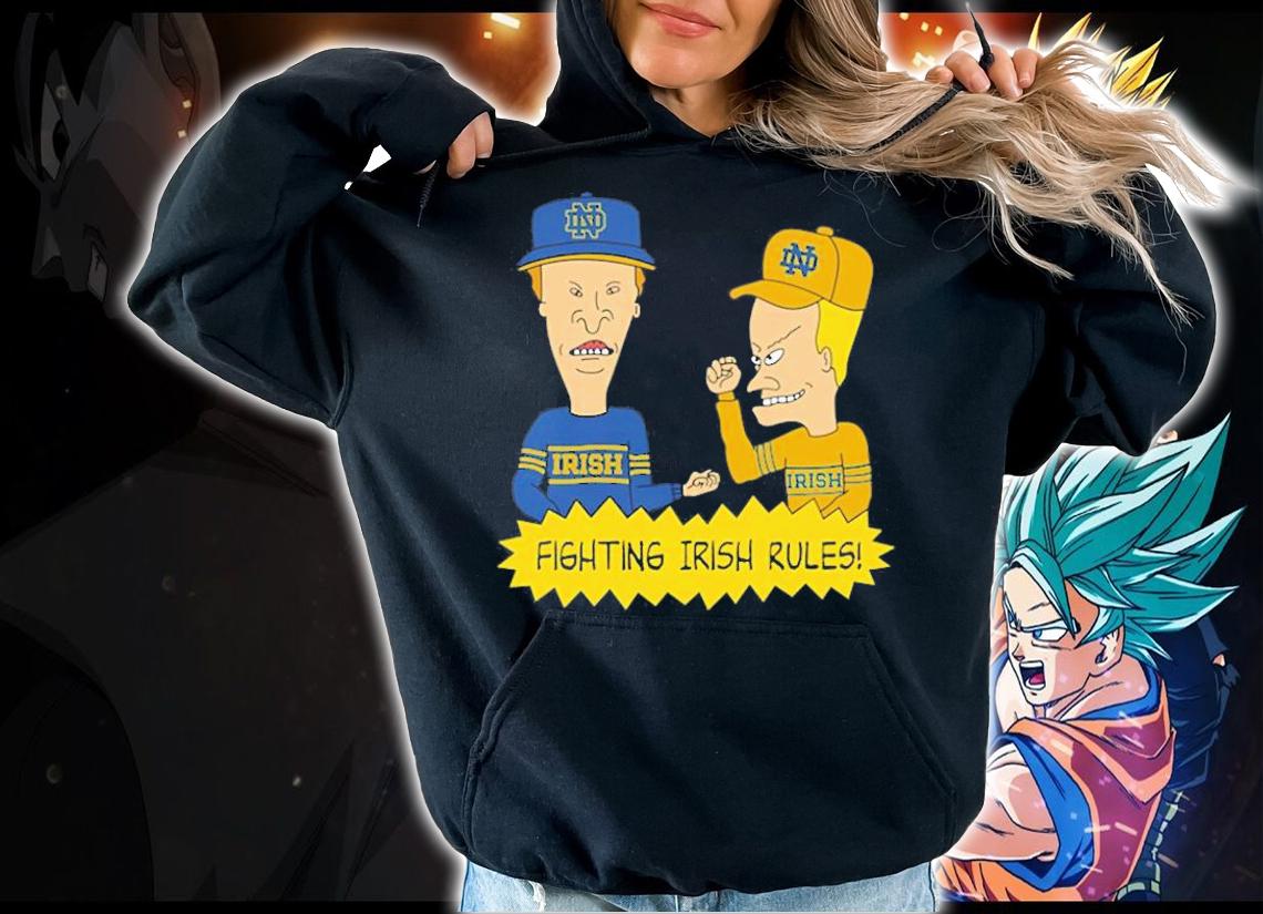 Beavis and Butt-Head Notre Dame Fighting Irish Rules NCAA T-Shirt t-shirt hoodie