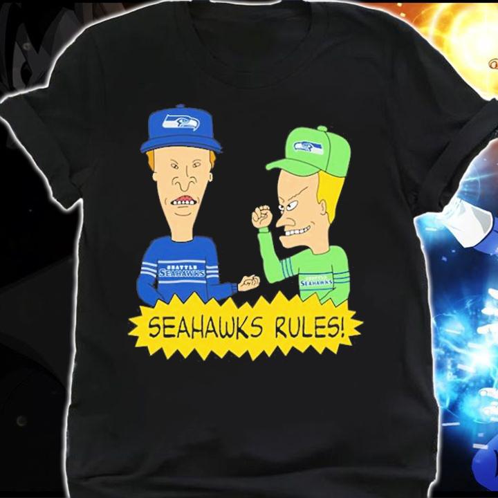 Beavis and Butt-Head Seattle Seahawks Rules NFL T-Shirt t-shirt shirt