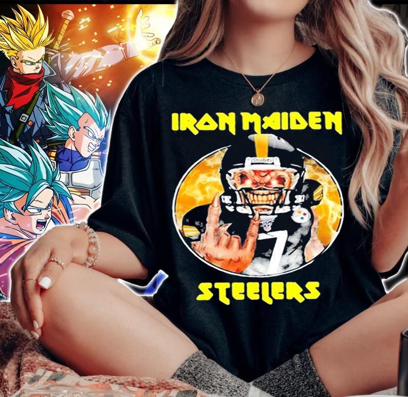 Ben Roethlisberger Iron Maiden Steelers T-Shirt t-shirt woman shirt