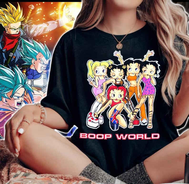 Betty Boop Spice Girls Boop World Girl Power shirt t-shirt woman shirt
