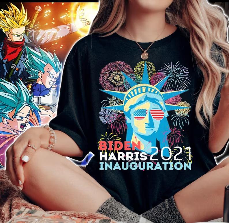 Biden Victory Inauguration Celebration Vintage Statue Of Liberty t-shirt woman shirt