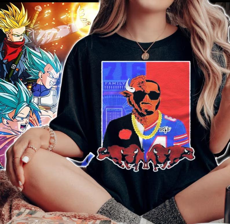 Bills And Benny Collab Split Face Maddy Glab 716 Mafia Buffalo Bills t-shirt woman shirt