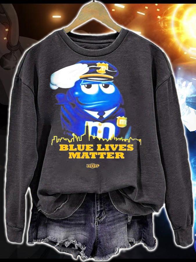 Blue Lives Matter Mm Candy t-shirt sweatshirt
