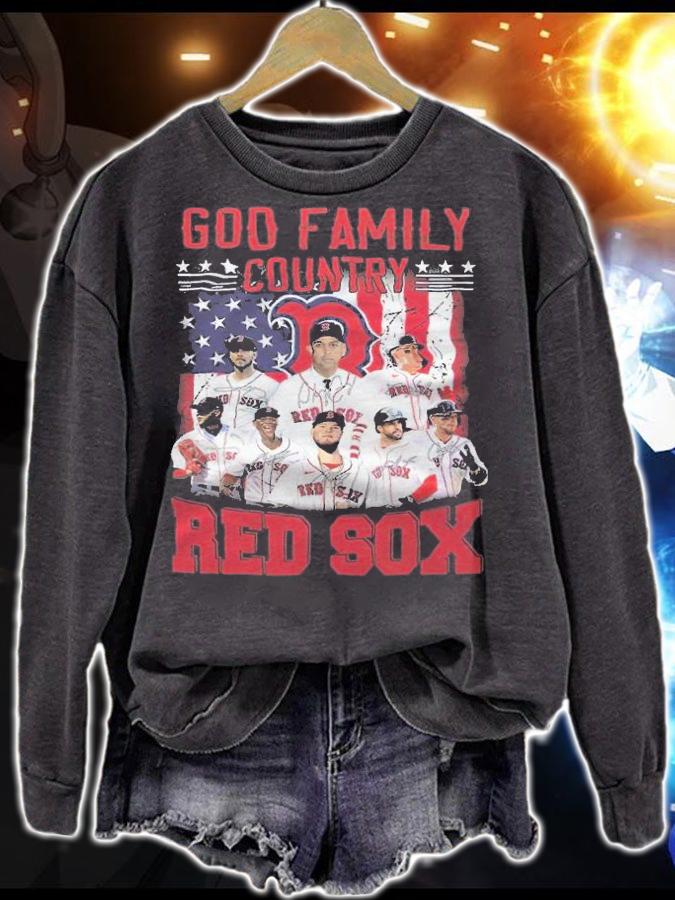Boston Red Sox God Family Country Red Sox Shirt t-shirt sweatshirt