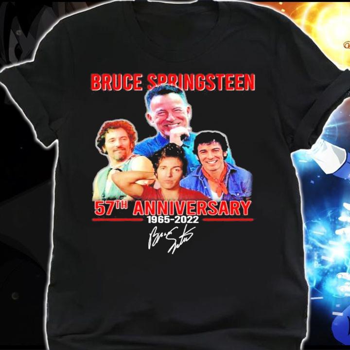 Bruce Springsteen 57th Anniversary 1965-2022 Signatures Shirt t-shirt shirt