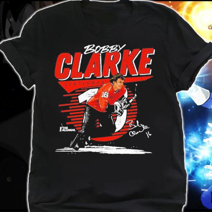 Bobby Clarke Philadelphia Comet Hockey Signatures Shirt t-shirt shirt