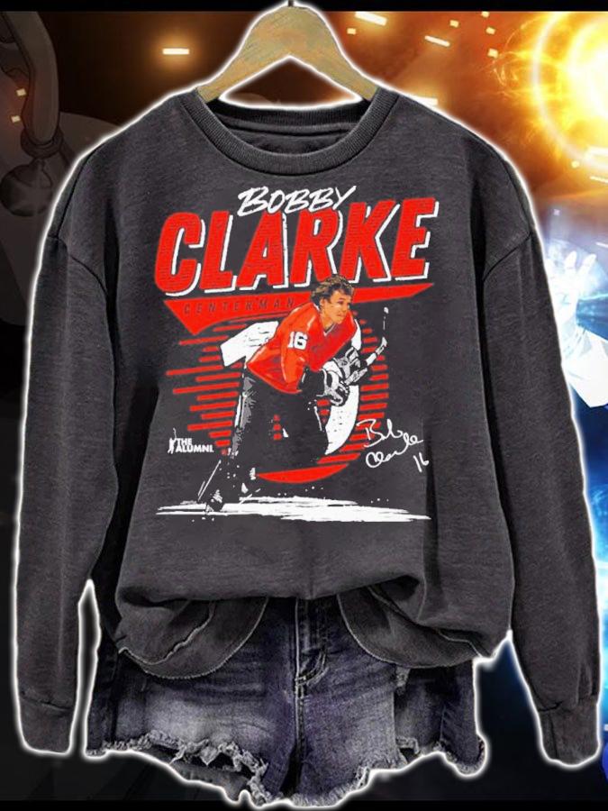 Bobby Clarke Philadelphia Comet Hockey Signatures Shirt t-shirt sweatshirt