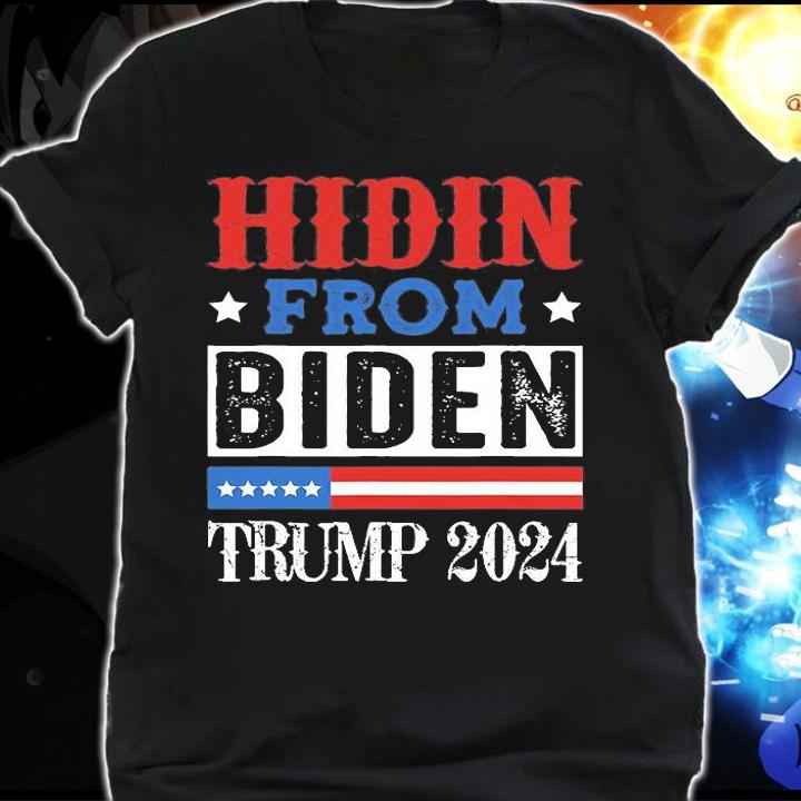 Hidin From Biden Trump 2024 Vintage T-Shirt t-shirt shirt