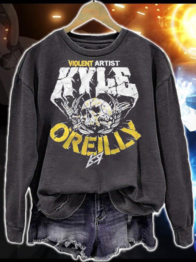 Kyle O'Reilly Violent Artist skull T-shirt t-shirt sweatshirt