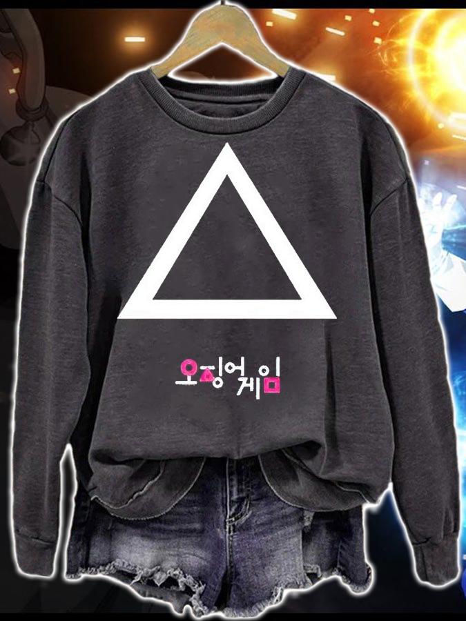 Squid Game icons triangle T-shirt t-shirt sweatshirt