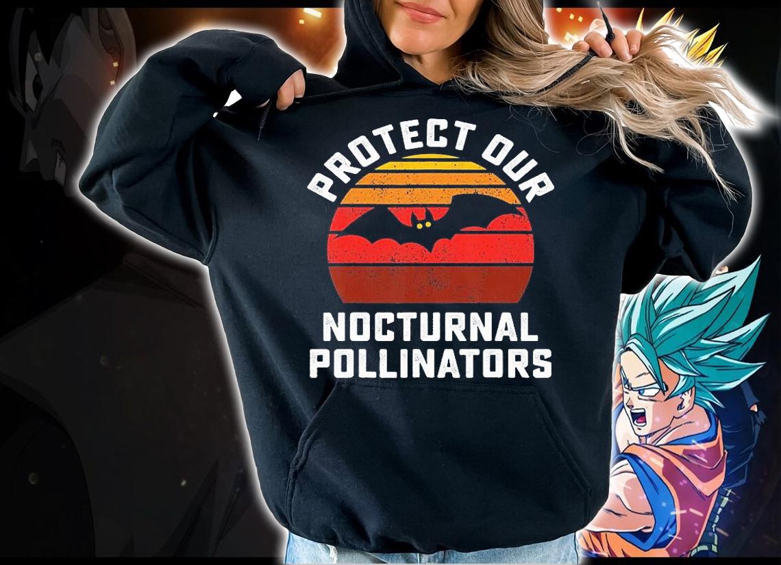 Vintage protect our nocturnal pollinators Halloween T-shirt t-shirt hoodie