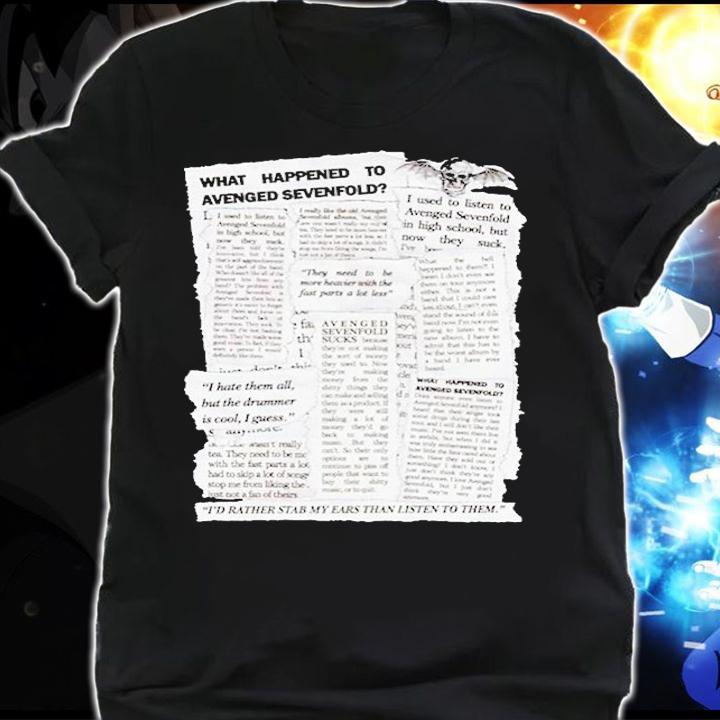 What Happened To Avenged Sevenfold Skull T-Shirt t-shirt shirt