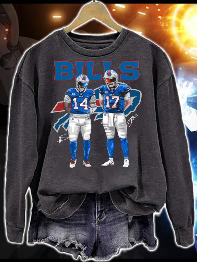 Buffalo Bills Stefon Diggs and Josh Allen Signatures t-shirt sweatshirt