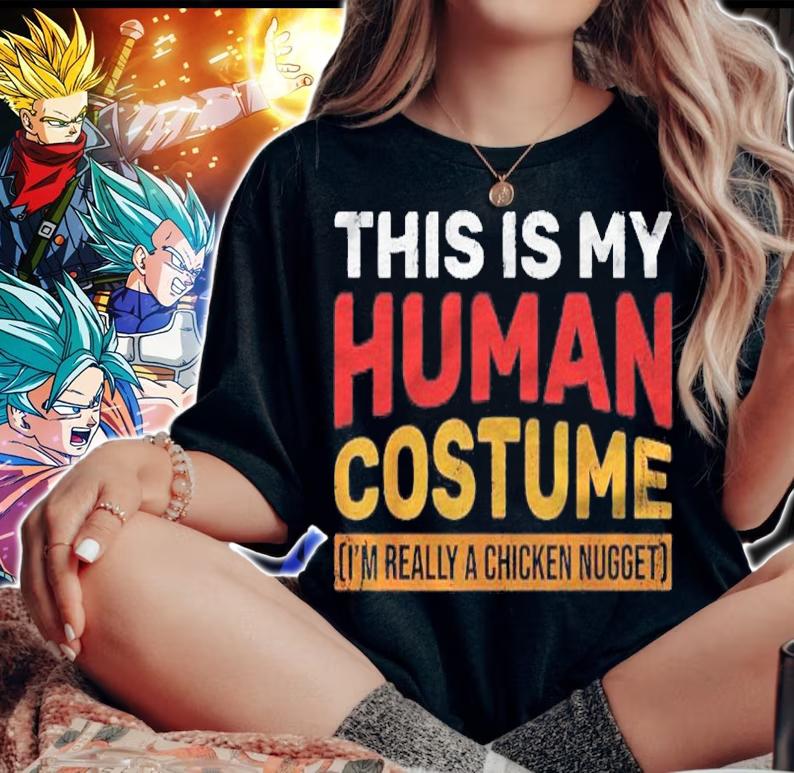 Funny Fastfood Nuggets Costume Foodie Gift Chicken Nugget Shirt t-shirt woman shirt