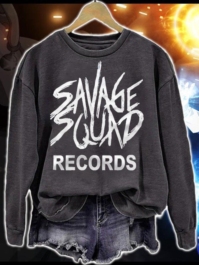 Funny Savage Squad Records T-shirt t-shirt sweatshirt