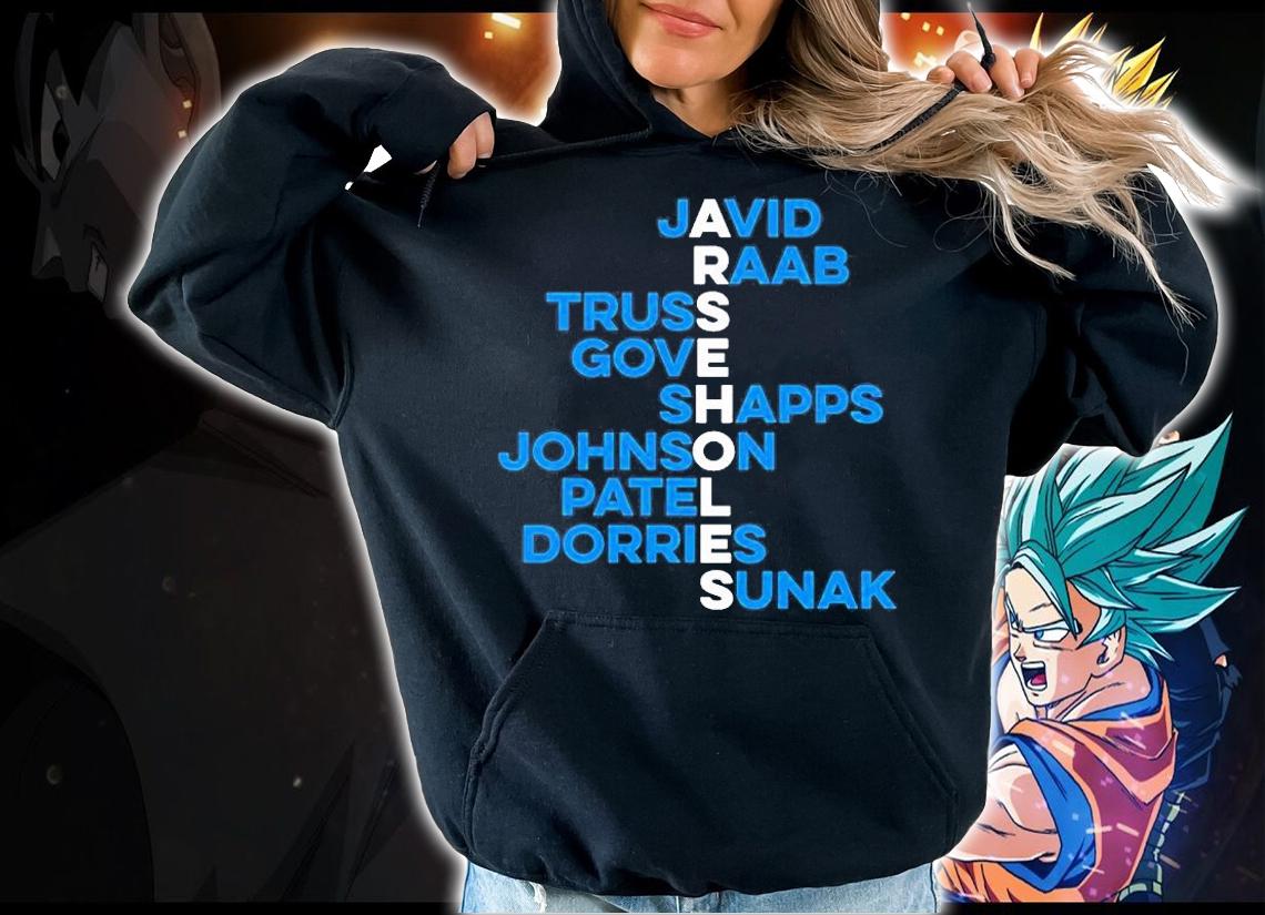 Javid Raab Truss Gove Shapps Johnson Patel Dorries Sunak T-Shirt t-shirt hoodie