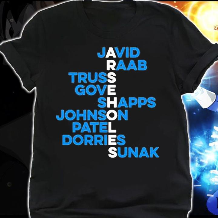 Javid Raab Truss Gove Shapps Johnson Patel Dorries Sunak T-Shirt t-shirt shirt