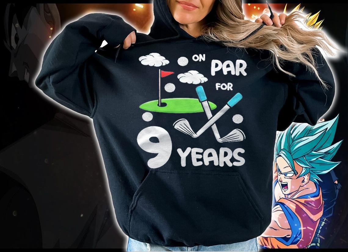 Kids 9Th Birthday Golf Funny Golfer 9 Year Old Boy Girl shirt t-shirt hoodie