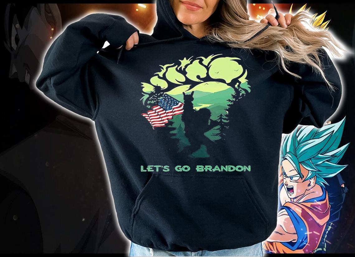 Let's Go Brandon Bigfoot American Flag T-Shirt t-shirt hoodie