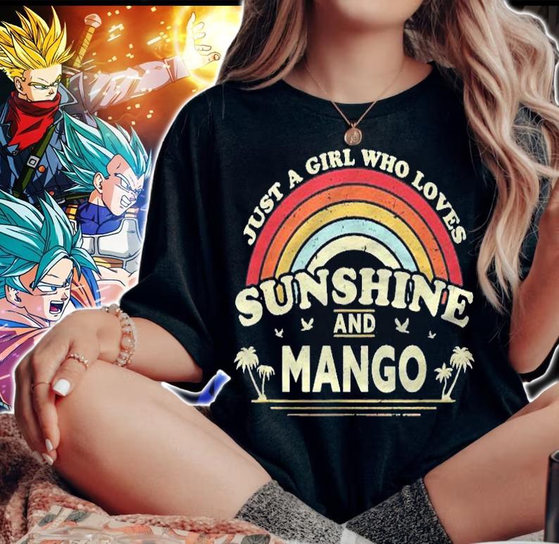 Mango Just A Girl Who Loves Sunshine And Mango Shirt t-shirt woman shirt