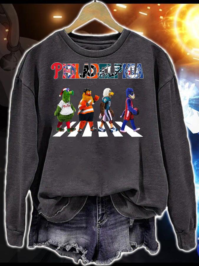 Mascot Philadelphia Sports Teams Abbey Road The Beatles t-shirt sweatshirt