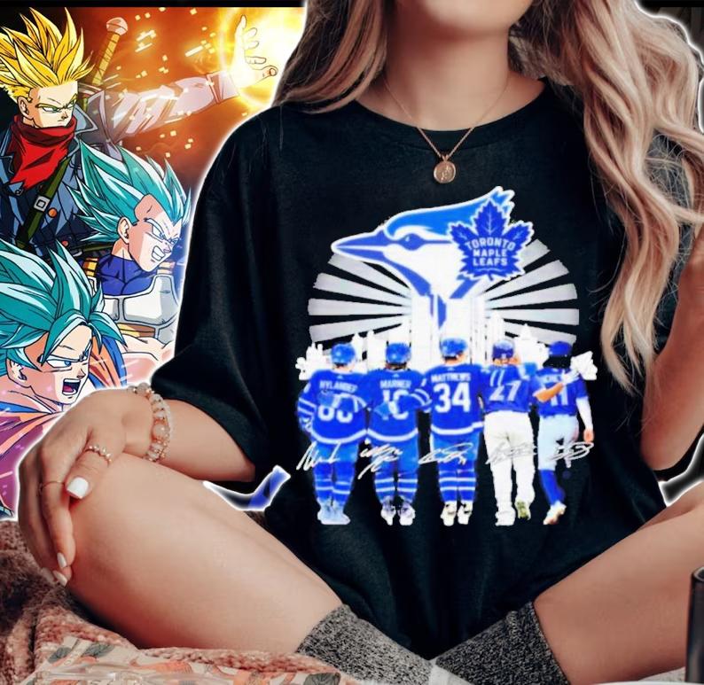 Toronto Maple Leafs Hockey Team Players Signatures Shirt t-shirt woman shirt