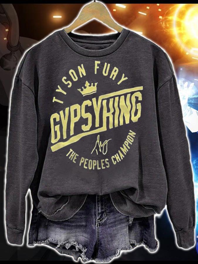 Tyson Fury gypsy king the people's champion T-shirt t-shirt sweatshirt