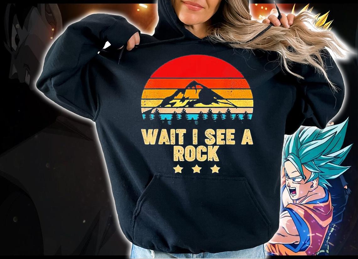 Wait I See A Rock Geology Vintage T-Shirt t-shirt hoodie