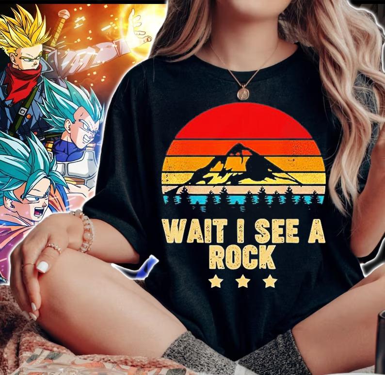 Wait I See A Rock Geology Vintage T-Shirt t-shirt woman shirt