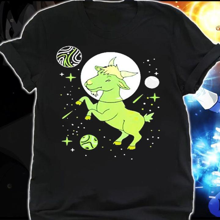 Womens Agender Goat In Space Agender Pride T-Shirt t-shirt shirt